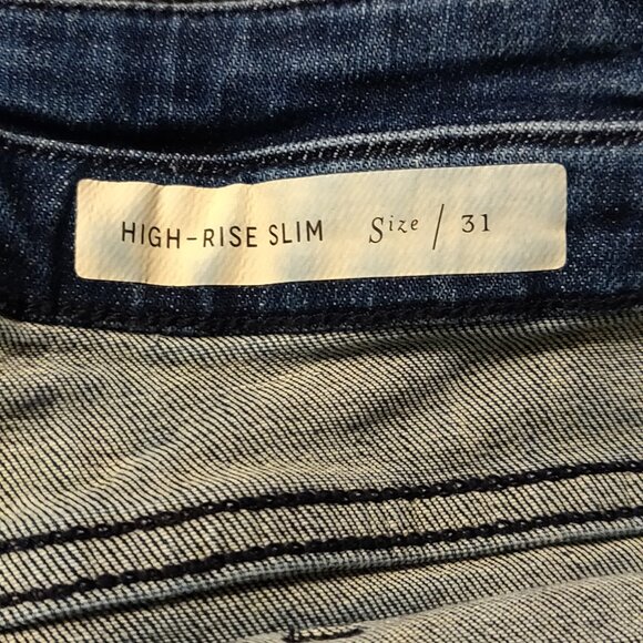 Pilcro by Anthropologie High Rise Slim Button Fly Denim Shorts SIZE 31 - Picture 2 of 6
